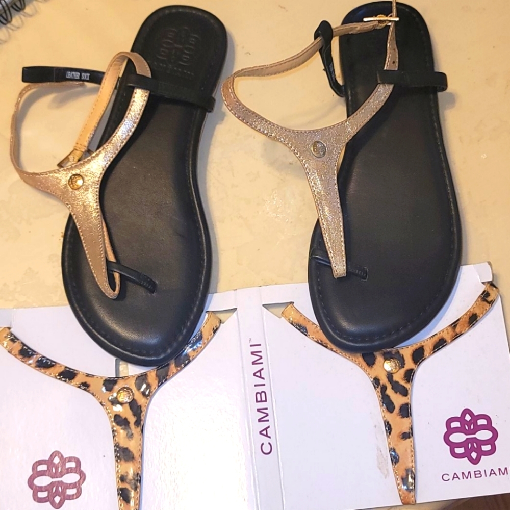 New Cambiami sandals size 6
